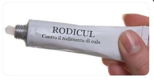 Pomata "rodicul" contro il rodimento di culo