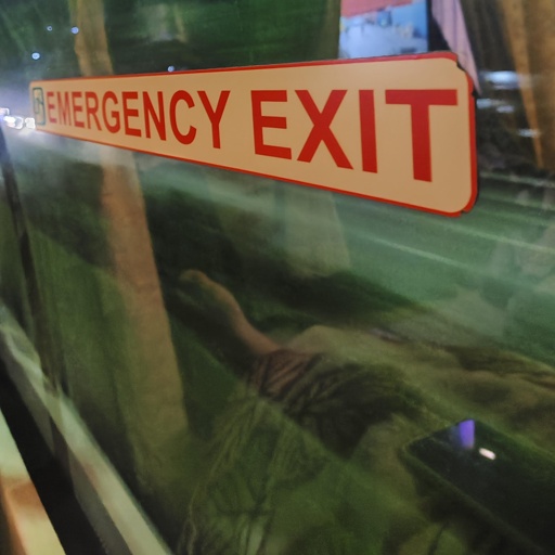 A fake album cover of 'Emergency Exit' by Price Of Admission