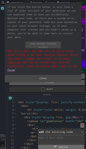 Bug Report, Feedback