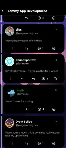 Comments being rendered