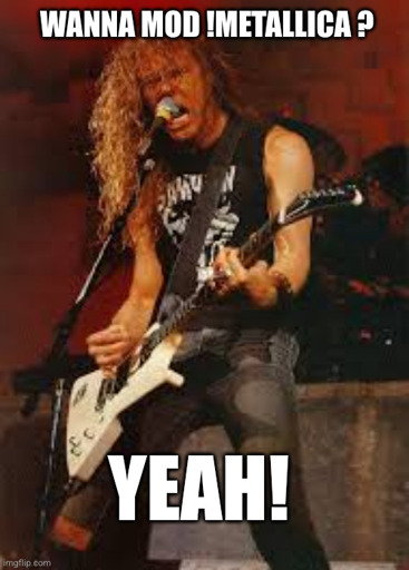A youthful James Hetfield excited about the new mod in town
