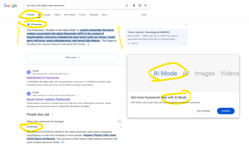AI mode, AI mode, AI overview, AI overview, AI generated overview